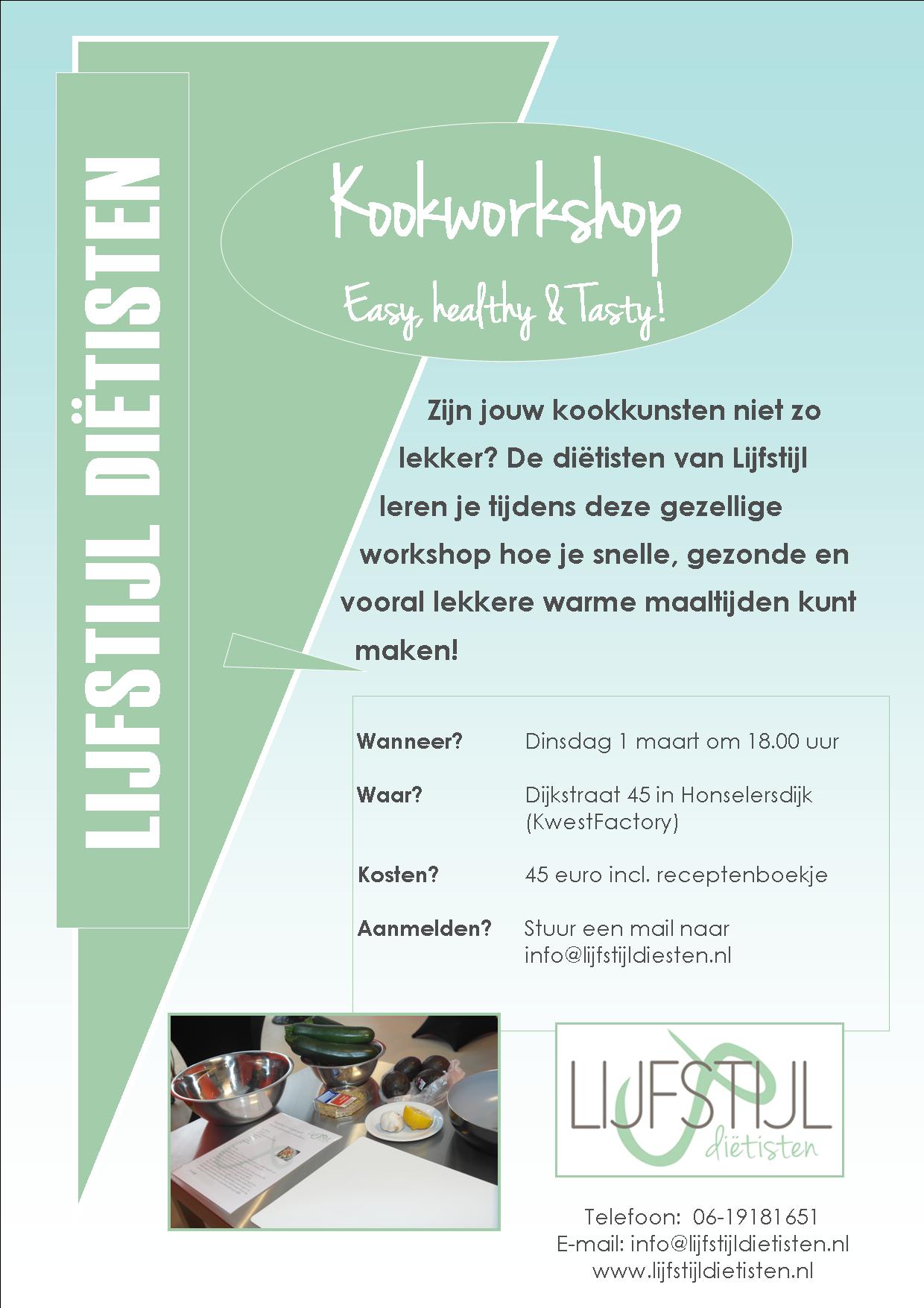 Kookworkshop easy, healthy & tasty