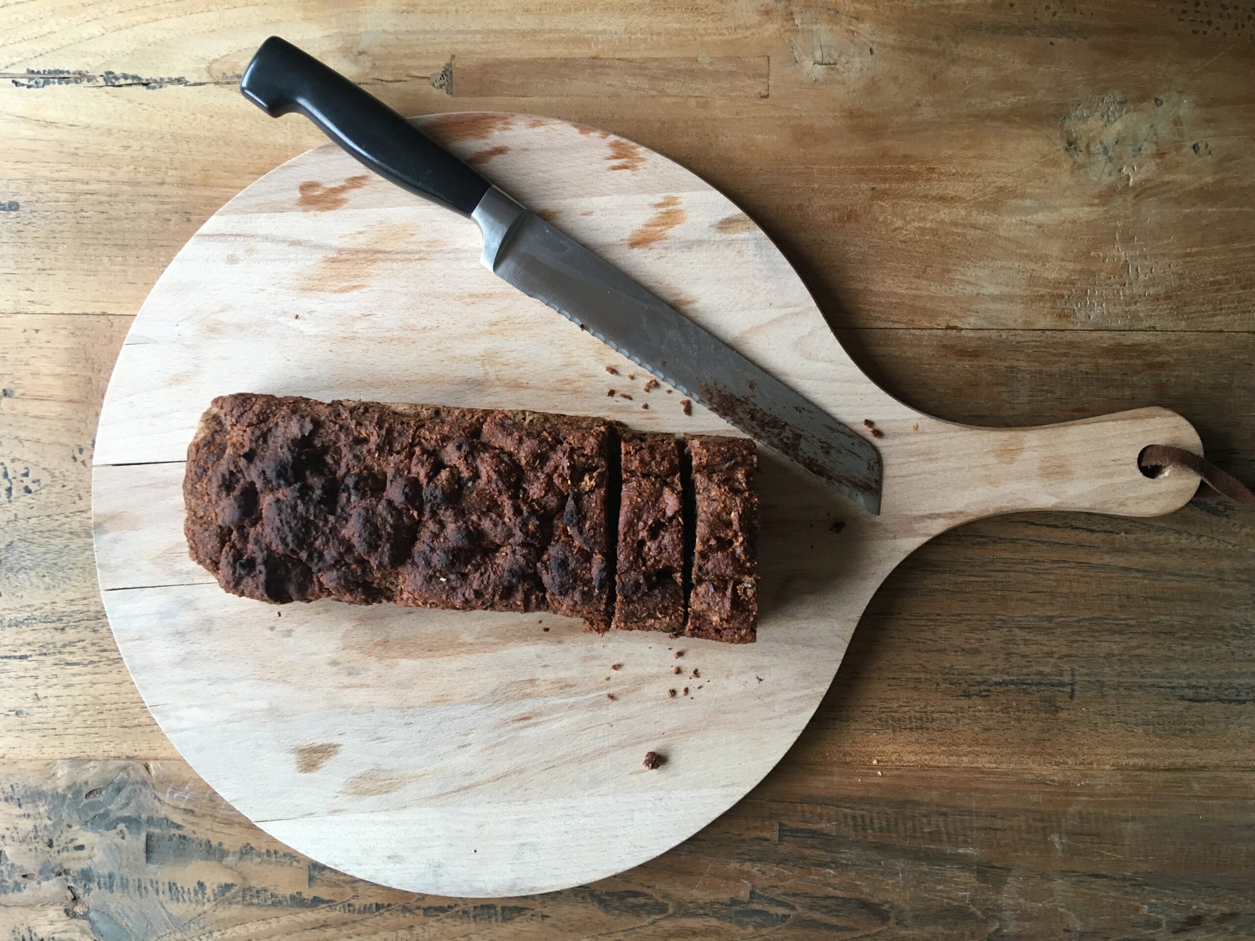 Bananenbrood met chocolade en kokos
