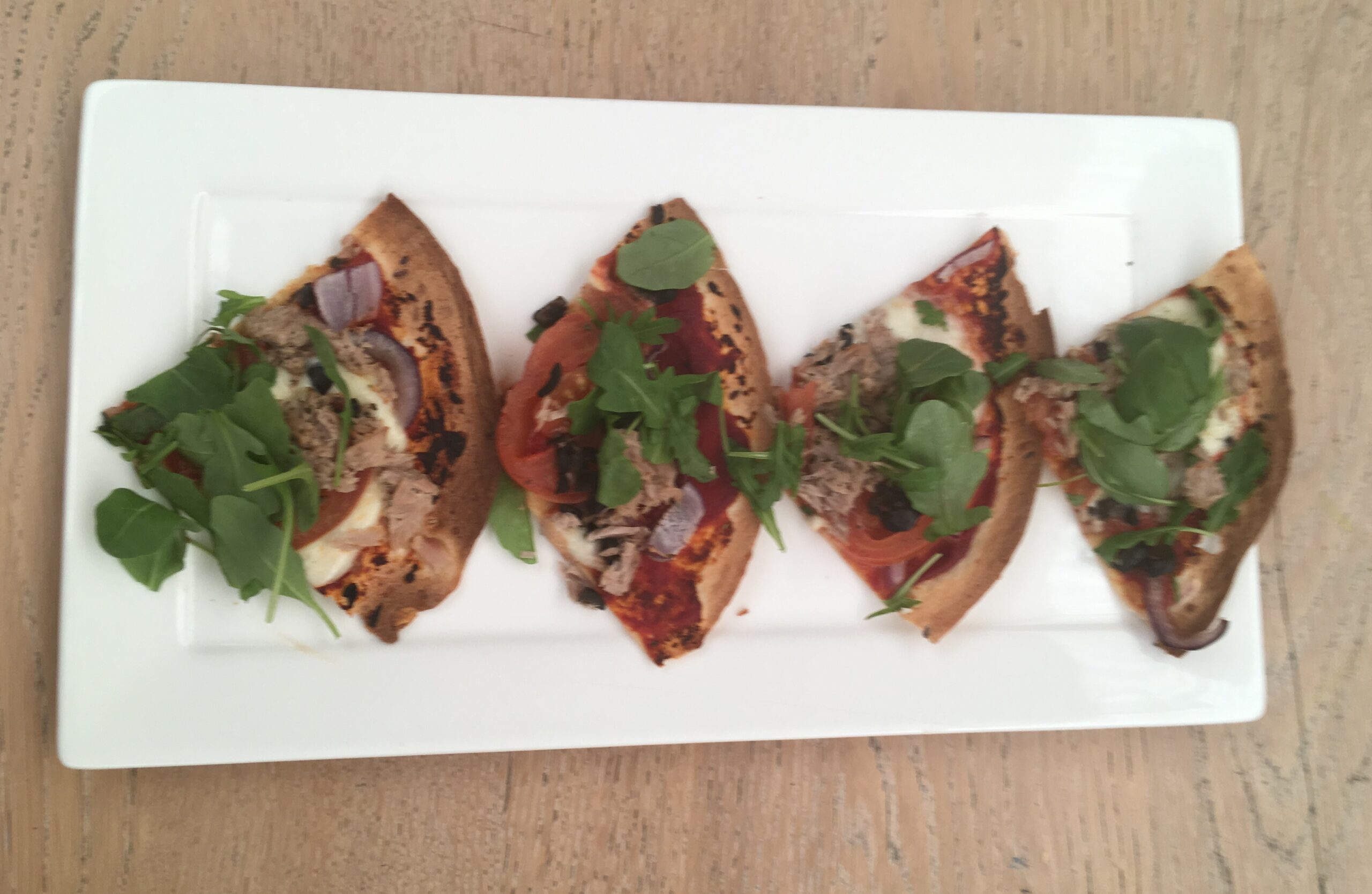 Tonijnpizza wraps
