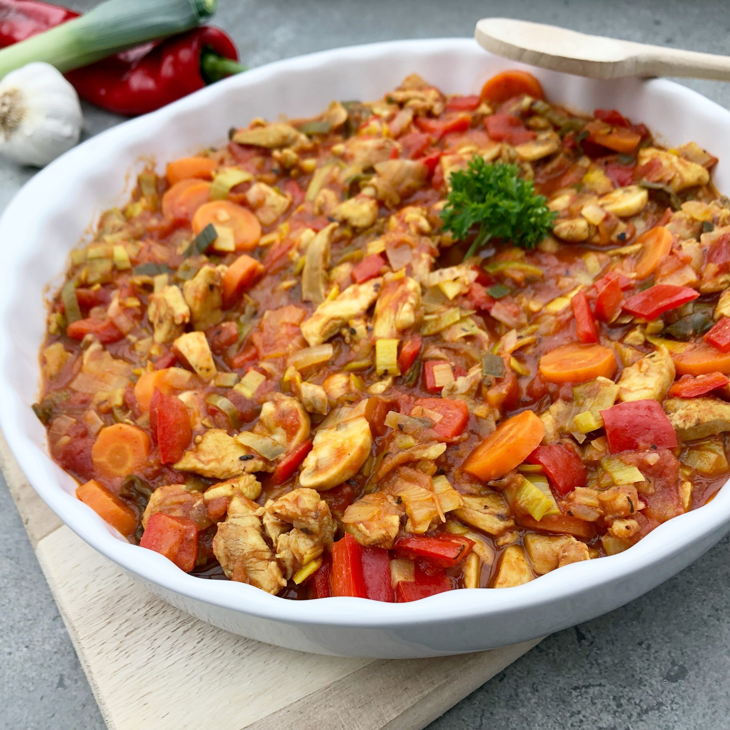 Herfststoofpotje met kippendij